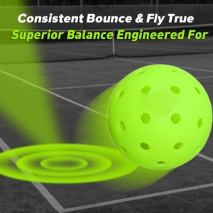 Palline <span class=keywords><strong>da</strong></span> Pickleball Jsword X40 a 40 Fori per Esterni, Stampate Rotazionalmente, in Materiale PE Durevole, Approvate USAPA, by Professor Pickleball - Product Image 2