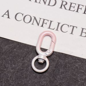 Wholesale Multi-Functional Light Metal Keychain <b>Cheap</b> DIY Small Gift Pendant Hook with Spring Buckle Color Customizable - Product Image 5