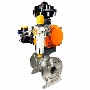 SMC Solenoidklep WCB RVS Pneumatische Soft-Seat Regelkogelklep OEM Geflangeerd DN15-200 voor Voedingsmiddelen en Farmaceutica - Product Image 1