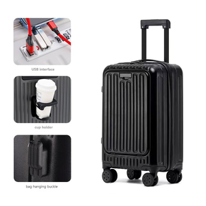 <span class=keywords><strong>Valise</strong></span> de Voyage d'Affaires PC 20 Pouces à Ouverture Frontale Bagage Cabine Léger avec Port Type-C - Product Image 5