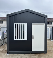 Maison conteneur modulaire mobile à assemblage rapide, design pliable à toit en pignon pour ferme, appartement, atelier