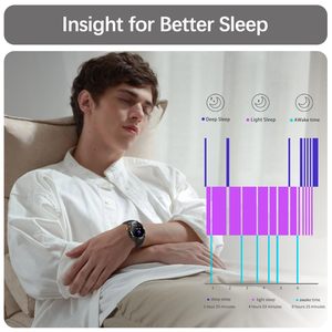 Montre connectée de sport pour homme HT17 avec éclairage <span class=keywords><strong>d</strong></span>'urgence et boussole, surveillance de la santé, appel Bluetooth, montre intelligente pour homme - Product Image 5