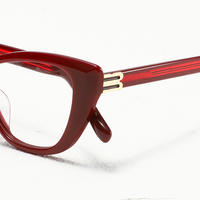 CS545 Lunettes en acétate de haute qualité Brand Design Lady Acetate Lunettes Optical Frame