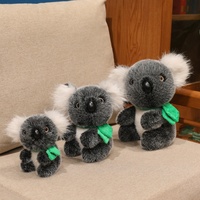 Peluche Koala Super Douce et Longue en Polyester, Jouet Animal de Zoo Réaliste pour Décoration d'Intérieur