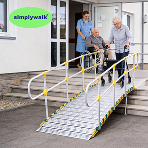 <span class=keywords><strong>Rampe</strong></span> modulaire Simplywalk 800 kg 3 m en aluminium 6005-T6 pour camion, fabrication OEM certifiée ISO 13485 - Product Image 1