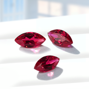 Starsgem Marquise Shaped Lab Grown Rose Piedra preciosa <span class=keywords><strong>Sangre</strong></span> Diamante rojo Esmeralda Sintético para la fabricación <span class=keywords><strong>de</strong></span> joyas para el ajuste del anillo - Product Image 1