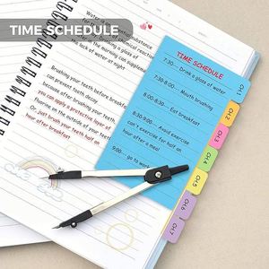 Juego de Notas Adhesivas Multifuncionales Tipo Cuaderno, Colores y Tamaños Surtidos, Blocs Autoadhesivos, Marcadores de Páginas, Personalizables - Product Image 4