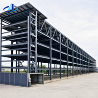 Structure de garage de stationnement en acier à plusieurs étages, bâtiment préfabriqué, cadre galvanisé durable, fournisseur Foshan Ganyo