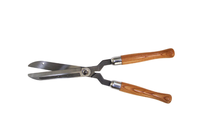 Cisaille à haies manuelle de qualité supérieure, 22 pouces, lames droites en acier S60C forgé à haute teneur en carbone, poignée antidérapante en bois dur de frêne américain