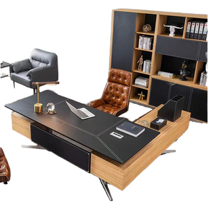 Bàn điều hành sang trọng ánh sáng hiện đại có thiết kế độc đáo bàn văn phòng cổ điển dành cho người quản lý văn phòng lớn cao cấp - Product Image 6