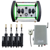Télécommande de grue sans fil personnalisée à 4 leviers, fréquence 433 MHz, code fixe, étanche