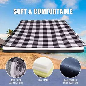 Échantillon gratuit de couverture de pique-nique imperméable pliable à 3 couches pour l'extérieur - Product Image 4