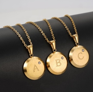Nuevos productos Collar de corazón de diablo Collar de corazón de hermana Collar inicial Letra del alfabeto - Product Image 3