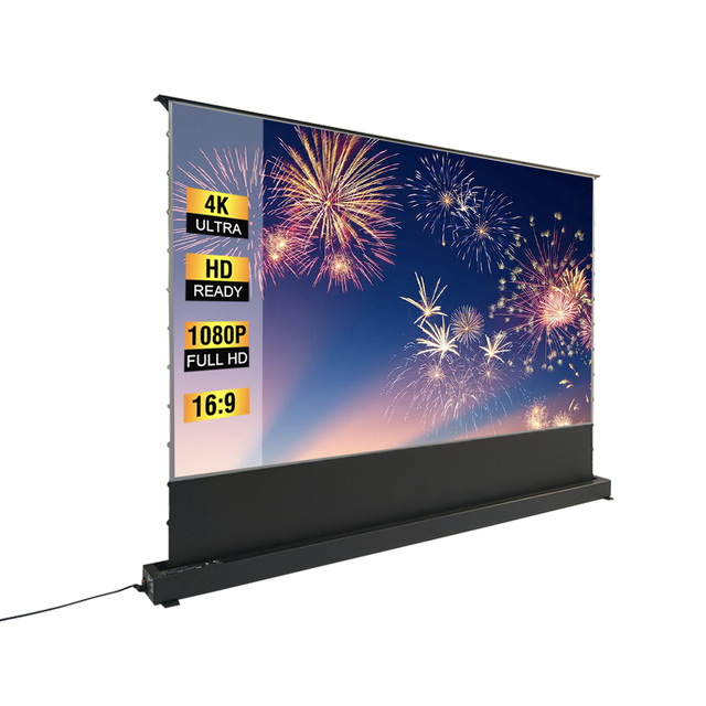 100 Inch Motorized Floor Rising ALR Projection Screen for Xiaomi Wemax 4K Ultra Short Throw Laser Projector Electric FUTURE Gua