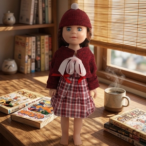 MSYO Poupée Fille DIY de 18 Pouces avec Mini <span class=keywords><strong>Manteau</strong></span> d'<span class=keywords><strong>Hiver</strong></span>, Vêtements et Chapeau en PVC, Jouet pour Enfants - Product Image 3