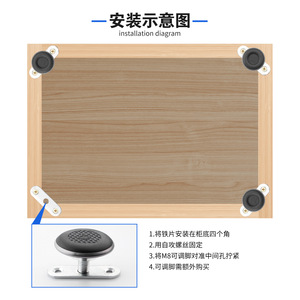 High-quality Adjustable Foot With Three-hole Iron Plate M8 Threaded For <b>Wardrobe</b> <b>Hardware</b> - Product Image 3