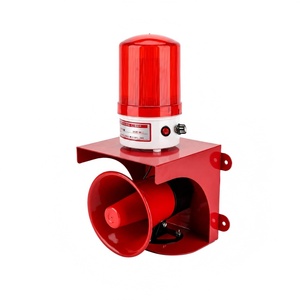 Luz Indicadora de Energía Industrial de Alta Potencia, LED Rojo, IP54, 220V, 50000 Horas, Control de Volumen Ajustable, un Solo Botón - Product Image 1
