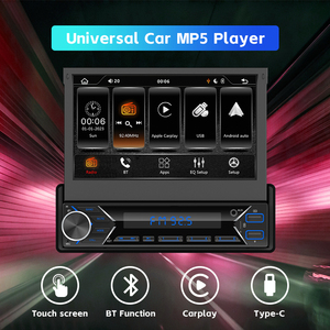 Android Car Stereo DIN đơn 7 inch lật ra màn hình cảm ứng trong Dash GPS navigation <span class=keywords><strong>Sony</strong></span> đài phát thanh xe với BT - Product Image 4