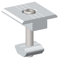 Rail de montage solaire miniature en aluminium personnalisable ARTSIGN, rail PV universel léger, installation solaire sur toit plat en métal