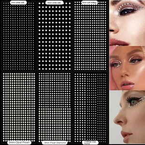 <span class=keywords><strong>FX</strong></span>-T380 450 pièces transfrontalier 2/3mm acrylique enfants maquillage yeux et ongles perceuse outils enfants diamant et perle visage autocollants - Product Image 2