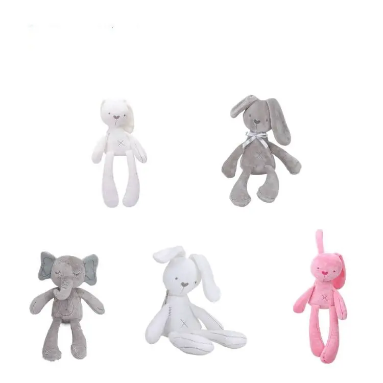 Cute Rabbit Doll 48cm Baby Sleeping Mate Stuffed And Plush Animal Baby Gift Toys For Children