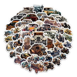 60 Pezzi Adesivi Vintage per <span class=keywords><strong>Auto</strong></span>, Stile Graffiti, per Decorazione Veicoli d'<span class=keywords><strong>Epoca</strong></span> - Product Image 2