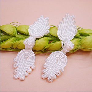 Vintage Garment Frog Knot Chinese <strong>Button</strong> Braided Cord <strong>Covered</strong> <strong>Button</strong> - Product Image 4