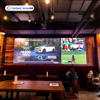 Canbest Fiw P1.5 1,53mm 6400x2400mm 21x7,87ft Indoor Festinstallierte LED-Videowand-Anzeige für Restaurants und Sportveranstaltungen in den USA
