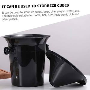 Secchio per Champagne sputacchetta degustazione di vini neri 4L botti di vino freddo secchiello per ghiaccio in plastica con imbuto - Product Image 4