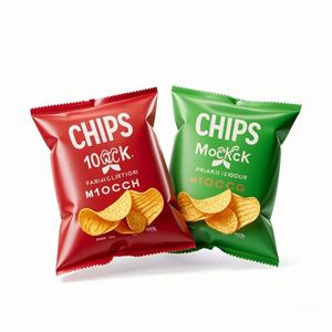 Sacs à gousset latéraux à joint central arrière en plastique laminé avec impression personnalisée Emballage étanche à l'humidité pour chips pop-corn frit chewing-gum - Product Image 4