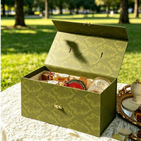Boîtes Cadeaux de Luxe en Carton Rigide Gaufré Vert, Rouge et Orange, en Matériaux Recyclés avec Doublure en Éponge, Vente en Gros