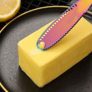 4 in 1 Stainless Steel Kitchen Gadgets Tableware Cutlery Butter Spreader <b>Knife</b> with Hole <b>Cheese</b> Tools Jagged <b>Cheese</b> <b>Knife</b> <b>Sets</b> - Product Image 6