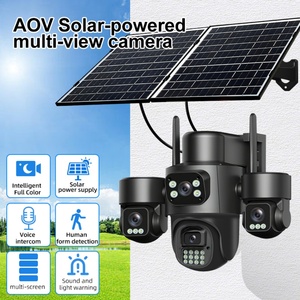 Hieasy 20mp AI Detect Full Color 4G 15W Solar Panel Wifi Bullet Ip Audio Wireless Outdoor Ptz Cctv Surveillance Security <b>Cameras</b> - Product Image 2