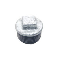Bouchons de raccord de tuyau en fonte malléable perlé de BS \ NPT \ filetage DIN en taille 1 \ 2 pour les matériaux de bricolage et l'approvisionnement en gaz