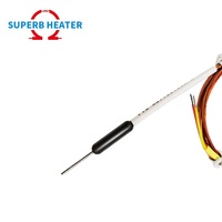 Cabezal de plástico de canal caliente de alta precisión, sensor de sonda de temperatura de molde de inyección de termopar tipo K J E T