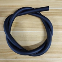 Tubo de Silicona para Narguile de Cuero Auténtico Negro Mate Esmerilado de Alta Calidad, Venta al por Mayor de Fábrica, 11*19*1500mm