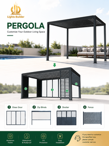 Pergola motorisée à lames orientables, imperméable, bioclimatique, avec gouttière dissimulée - Product Image 6