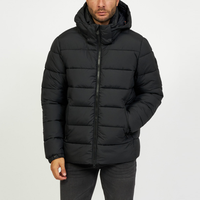 Veste matelassée pour homme, chaude pour l'hiver, à capuche, écologique, respirante, style décontracté, rembourrage épais, pour un usage quotidien, offrant un ajustement confortable