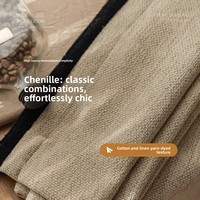 Nuevas Cortinas Opacas de Estilo Francés Vintage con Borde Negro, Cortinas de Alta Gama, Suministro Transfronterizo para Ventanas de Dormitorios y Salas de Estar