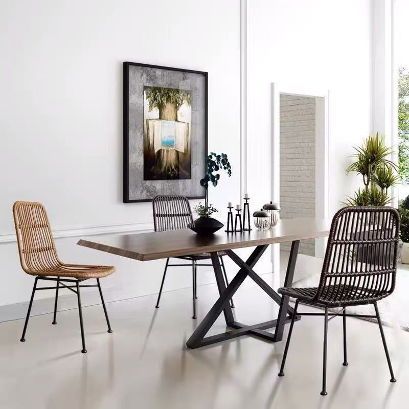 Modern Style Chair with PE Rattan