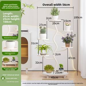 <span class=keywords><strong>Support</strong></span> <span class=keywords><strong>de</strong></span> sol multicouche en fer <span class=keywords><strong>de</strong></span> luxe pour pots <span class=keywords><strong>de</strong></span> fleurs jardinières <span class=keywords><strong>support</strong></span> <span class=keywords><strong>de</strong></span> plante araignée lierre vert pour balcon salon - Product Image 6