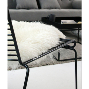 Industrial nórdico moderno bistro cafe Muebles de Jardín reclinado de metal de alambre de hierro al aire libre Silla de salón - Product Image 4