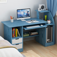 Table d'ordinateur de bureau avec tiroirs étagère bureau simple étudiant bureau contemporain style luxe table d'écriture pour enfants