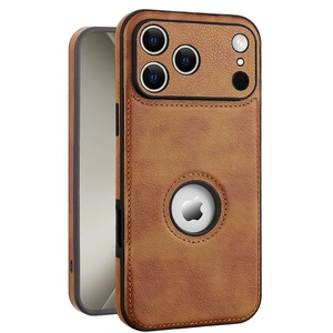 เคสฝาหลังหนังนิ่มสำหรับ iPhone 17 16 15 14 13 12 11 Pro Max PLUS พร้อมช่องป้องกันขอบเลนส์ปกป้องเต็มรูปแบบ - Product Image 1