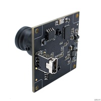 Disesuaikan Super WDR 2.0MP 1920*1080 34*34mm warna USB modul kamera usb-mini konektor dengan 3.6mm papan lensa