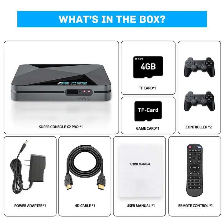 S Super Console X2 Pro Game Box Retro Video Game Console Android 