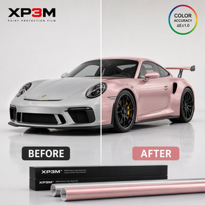 ฟิล์มหุ้มรถยนต์ XP3M สีชมพูเมทัลลิกเหลว เงาแบบเมทัลลิก TPU สี PPF หนา 7.5 มิล ซ่อมแซมตัวเองได้ ป้องกันรอยขีดข่วน ป้องกันการเหลือง - Product Image 3