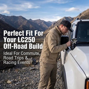 ขายดี! ขายึดกระจกหน้ารถออฟโรด ขายึดไฟคู่แบบ A-Pillar สำหรับ Toyota Prado LC250 - Product Image 2