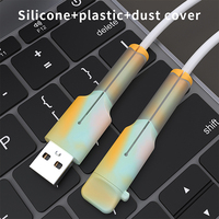 Pelindung Kabel Data Baru Penutup Silikon Anti Putus Pelindung Kabel Pengisian Daya Cocok untuk IPhone18w-20w Dual C Android