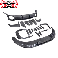 Kit de conversion de voiture pour Audi RSQ8, style AB, fibre de carbone, lèvre avant, diffuseur arrière, sourcil de roue, évents d'air